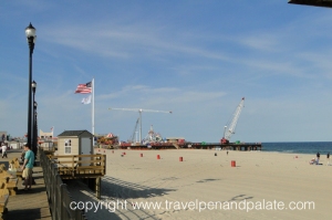 Repairs being made to Seaside Heights boardwalk on September 9, 2013